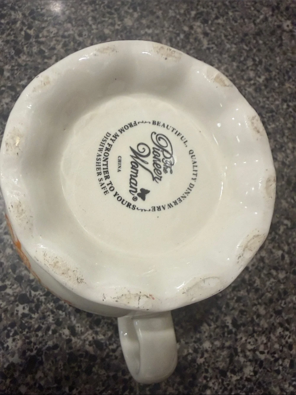 The PioneerWoman Flea Market Floral Stoneware Cream Pitcher